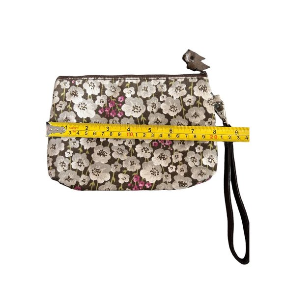 Thirty One Small Floral‎ Pattern Fabric Zipper Wristlet Wallet - Picture 6 of 6